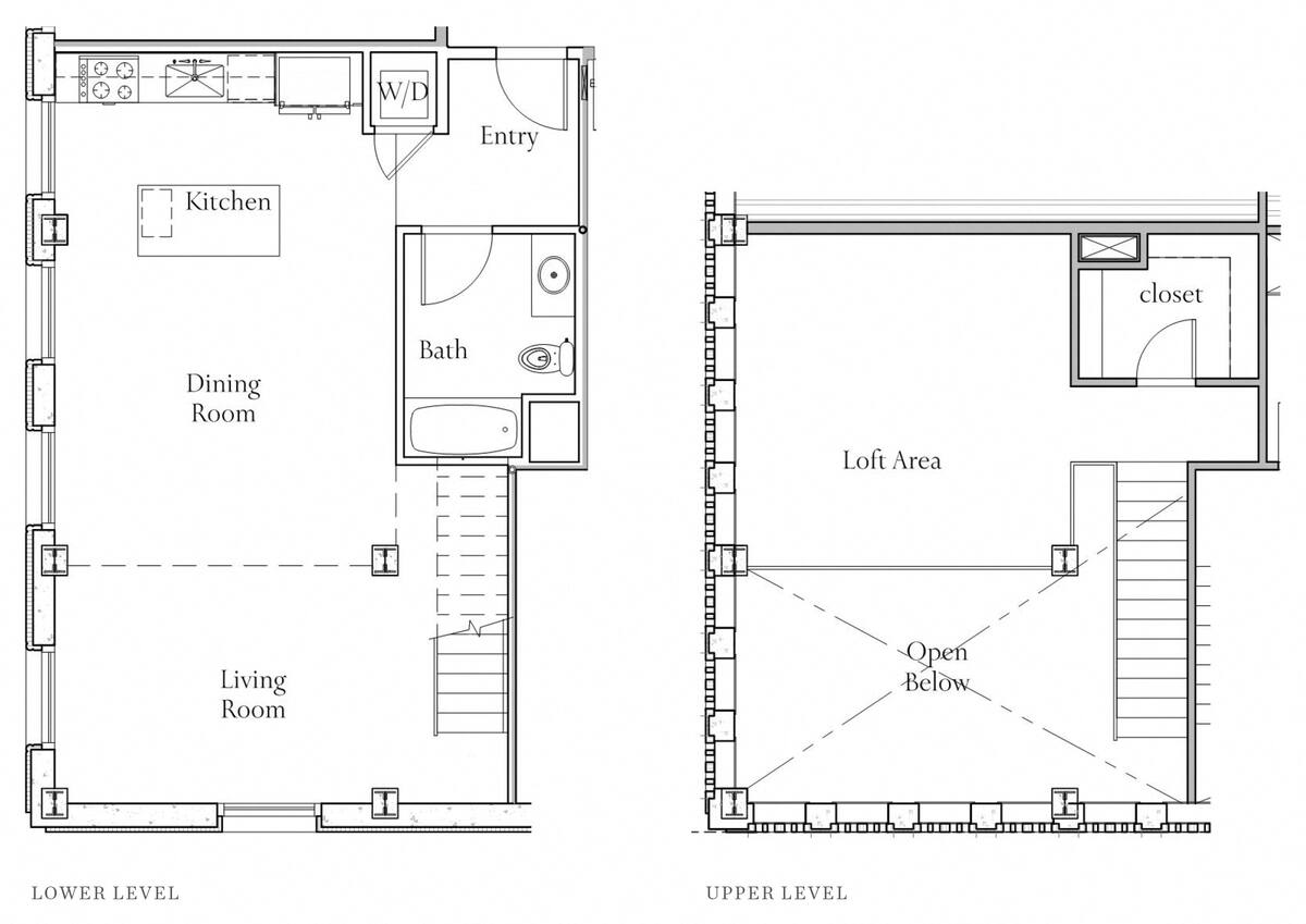 Floorplan diagram for Loft J12, showing Studio