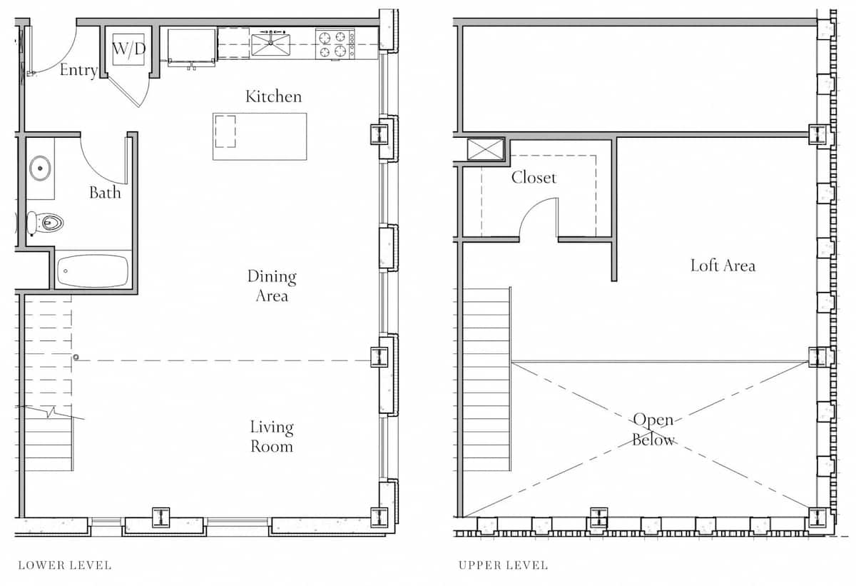 Floorplan diagram for Loft Q12, showing Studio