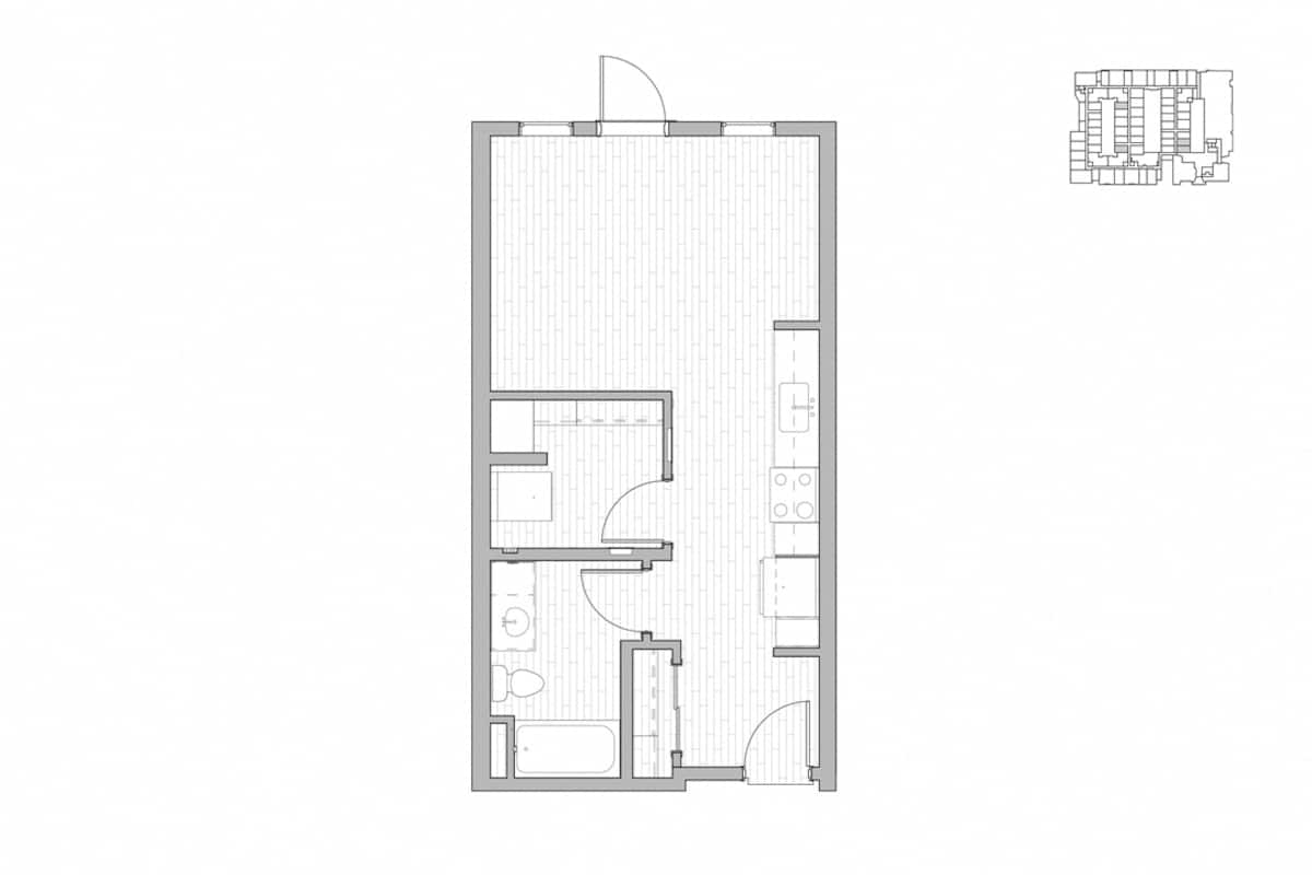 Floorplan diagram for S4, showing Studio