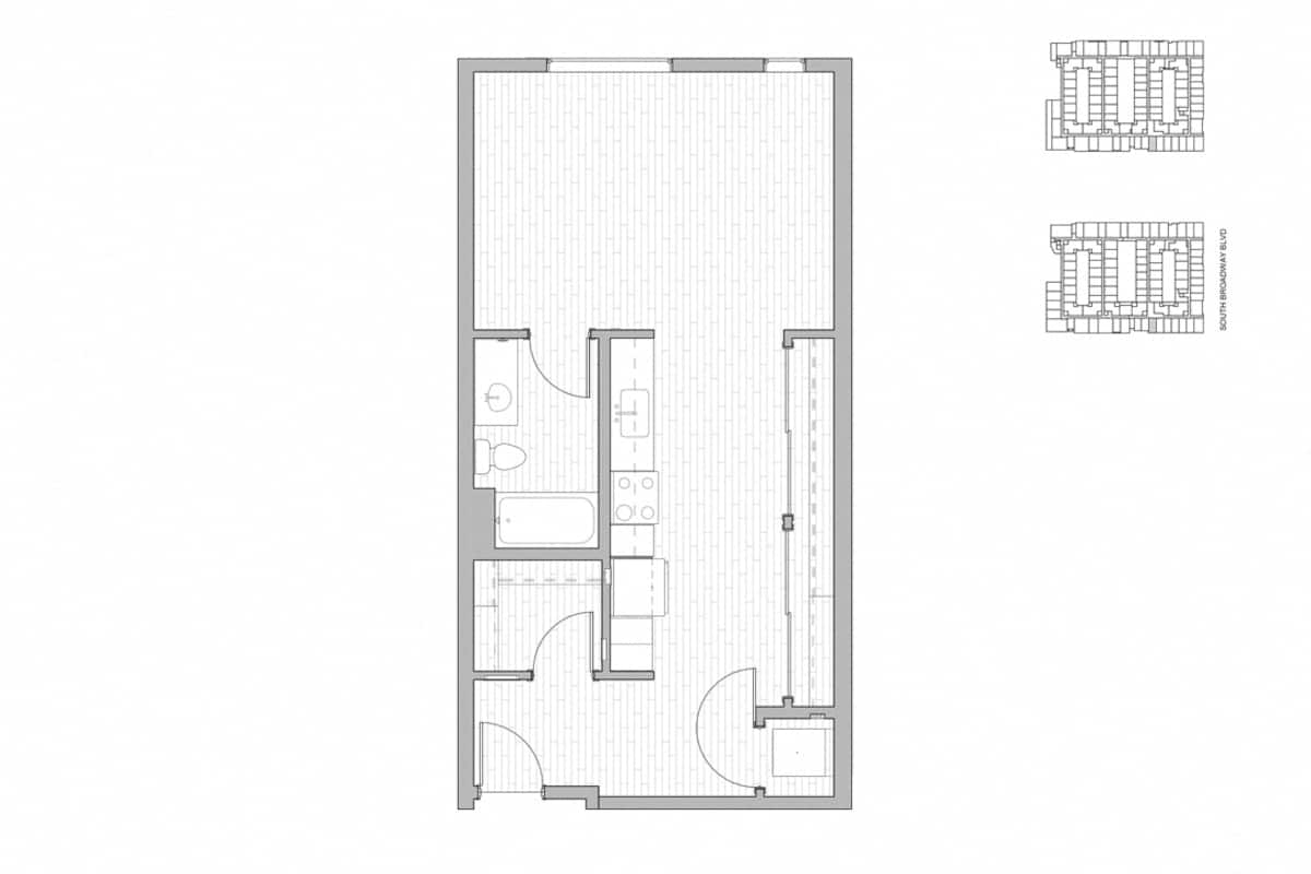 Floorplan diagram for S9, showing Studio