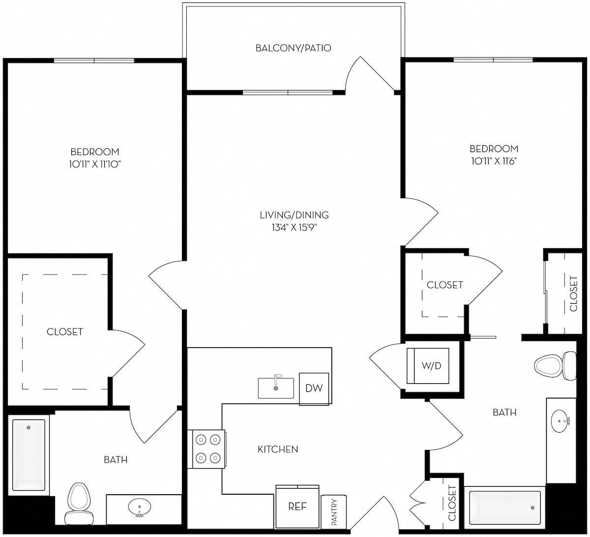Plano de B1, que muestra 2 habitación