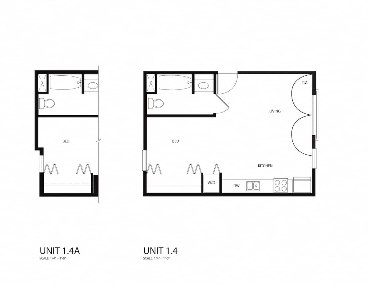 Floorplan diagram for Renovated - 460 Sq Ft., showing Studio