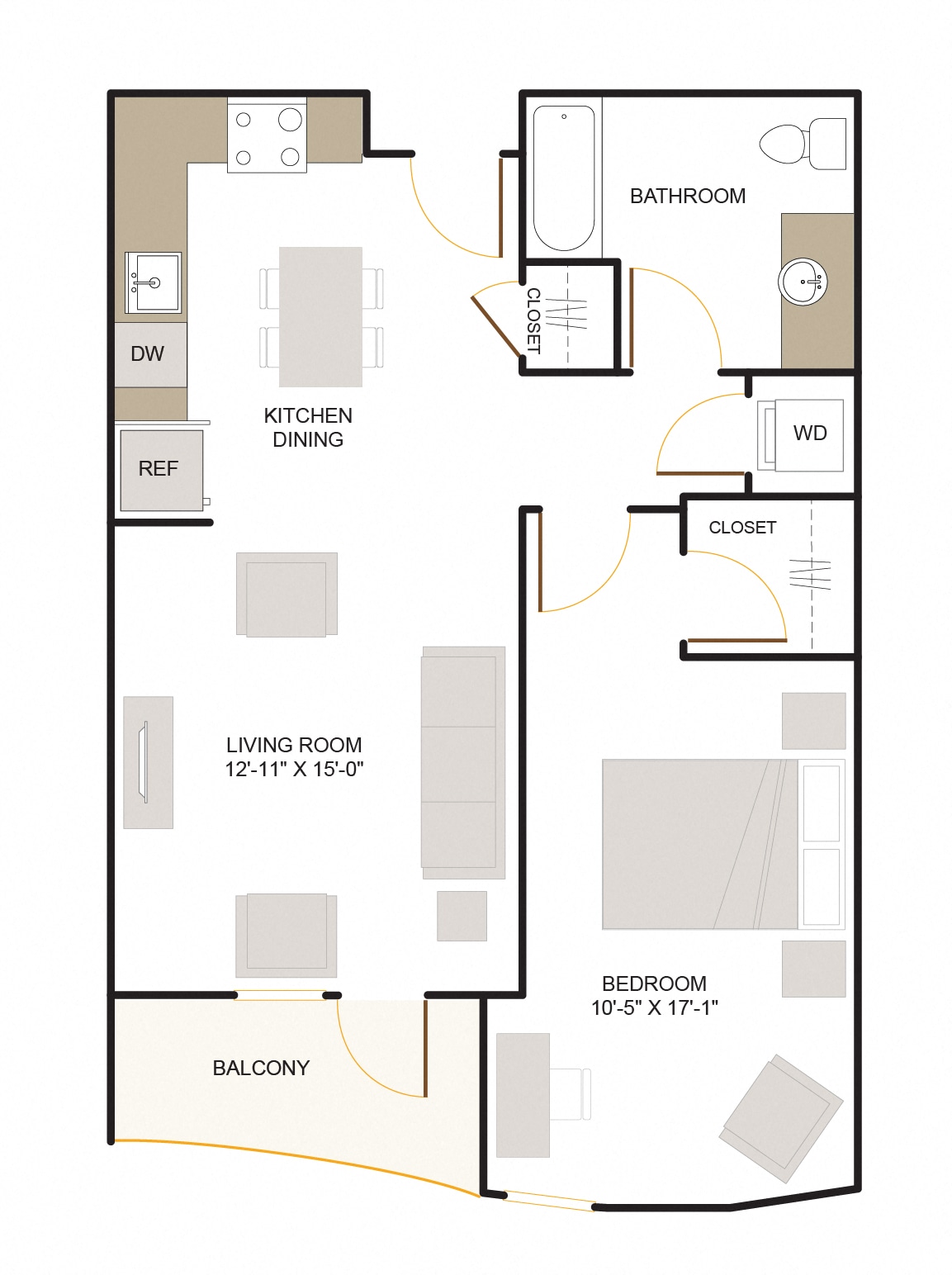 Plano de B2.3 (1x1), que muestra 1 habitación