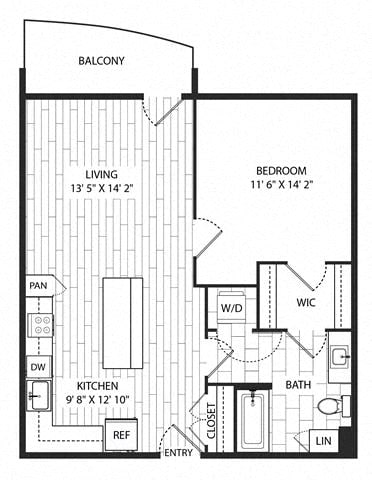 Floorplan diagram for Gowen, showing 1 soverom