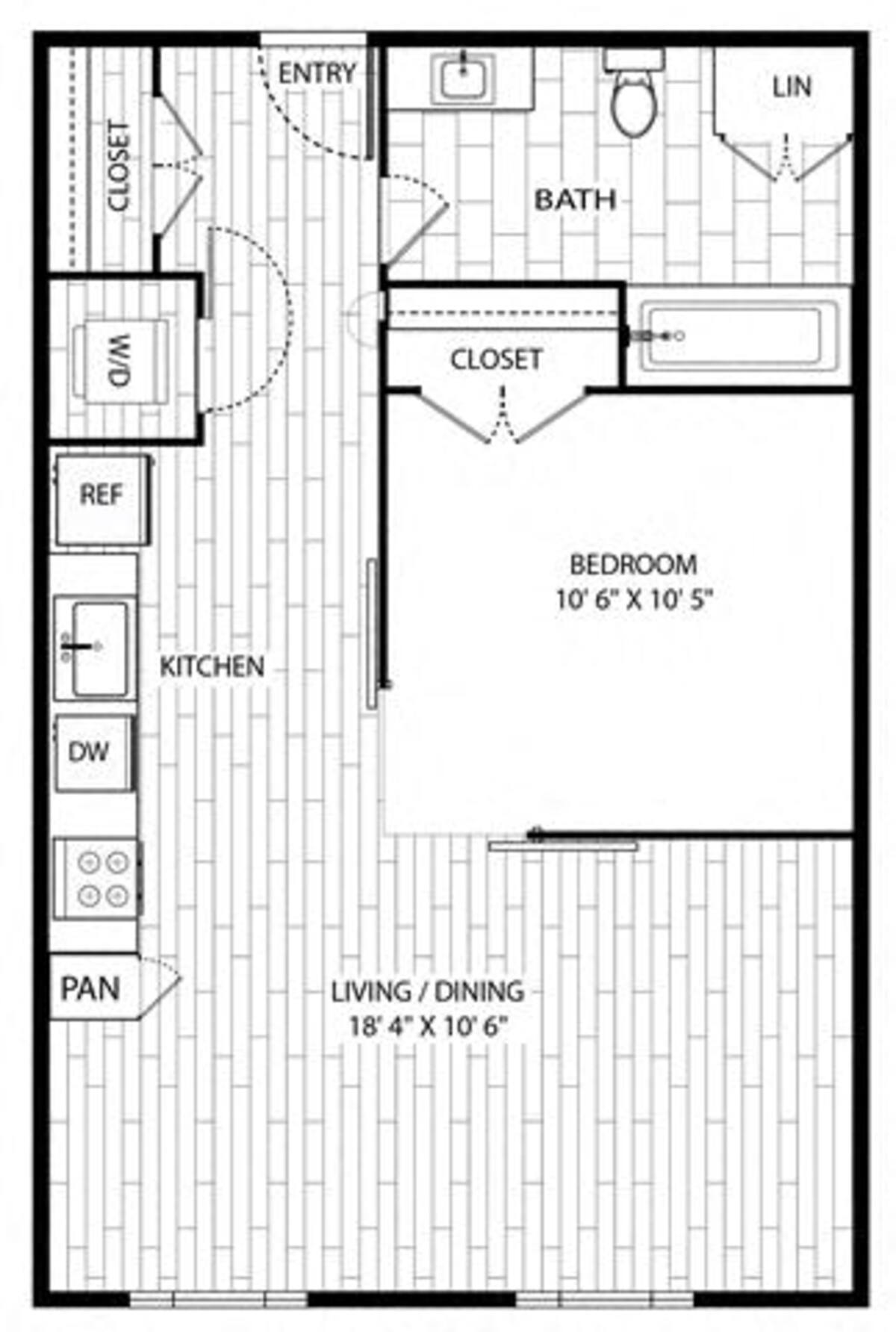 Floorplan diagram for Maple, showing Studio