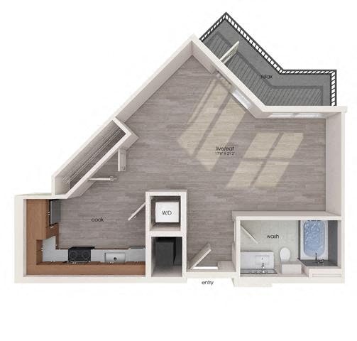 Plan interior pentru S3, care arată Studio