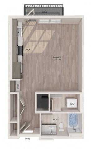 Plan interior pentru S5, care arată Studio
