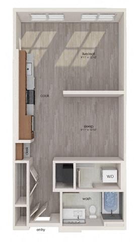 Plan interior pentru S6, care arată Studio