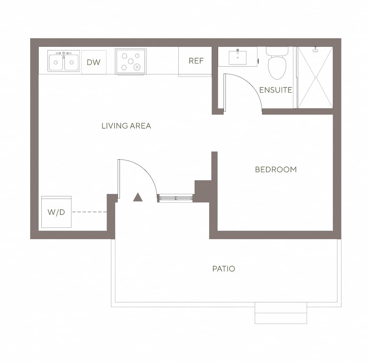 Floorplan diagram for S1 - Flats, showing Studio