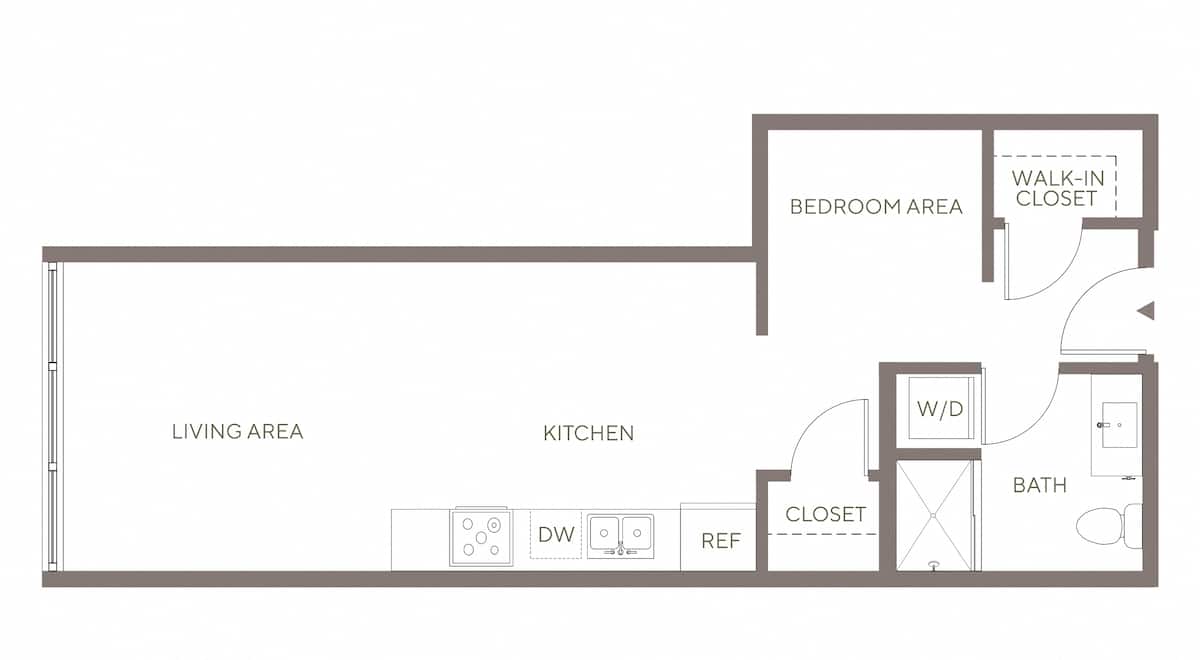 Floorplan diagram for S6 - Lofts, showing Studio