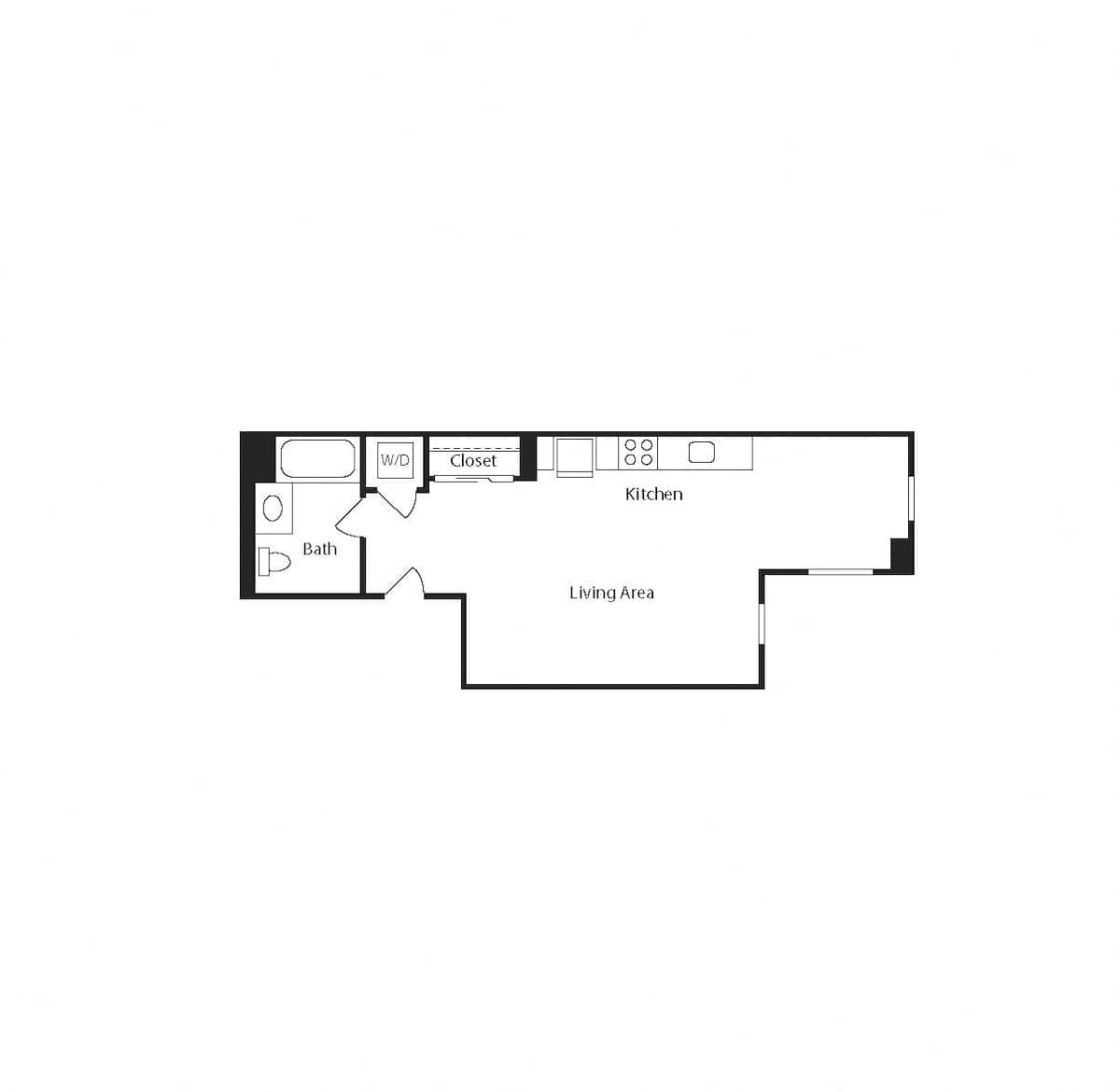 Floorplan diagram for S3, showing Studio