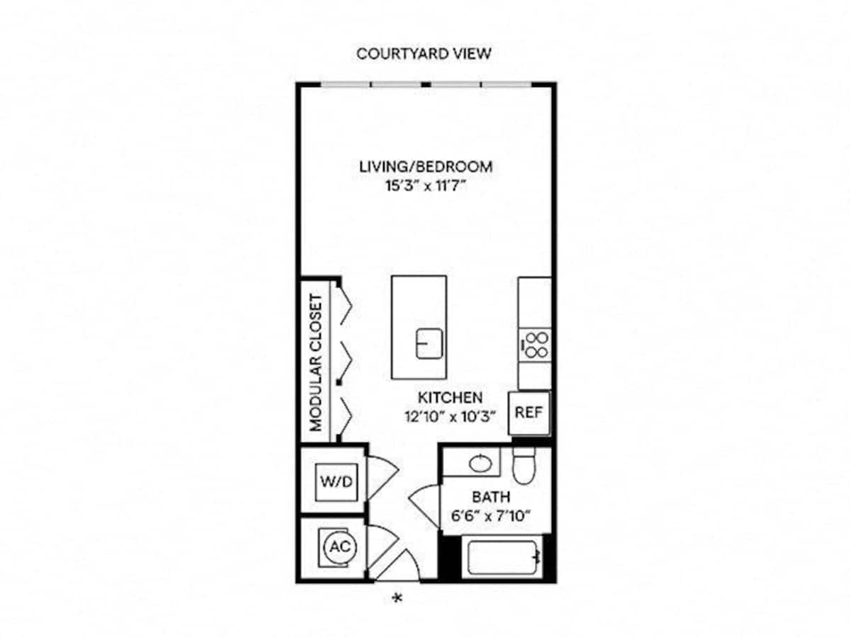 Floorplan diagram for S2, showing Studio