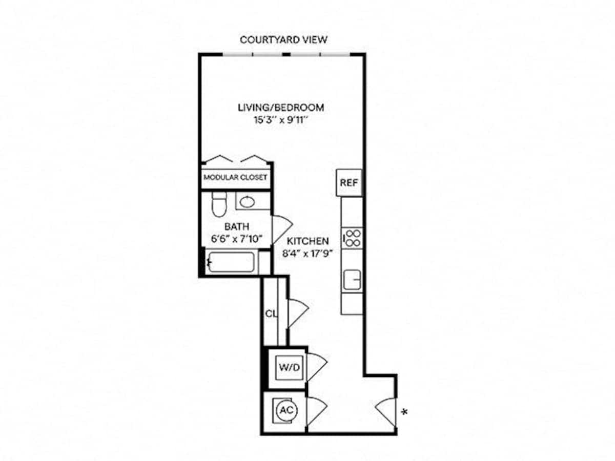 Floorplan diagram for S3, showing Studio