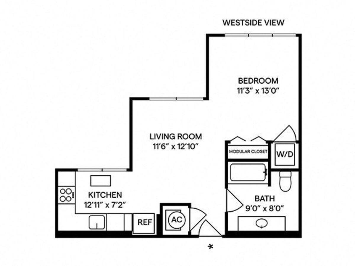 Floorplan diagram for S4, showing Studio