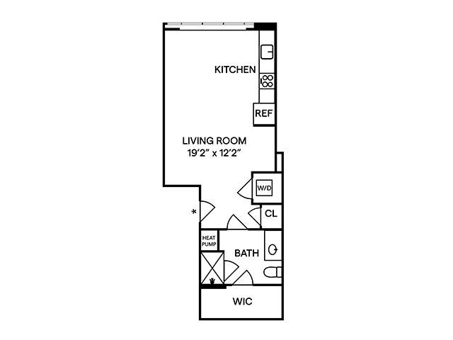 Floorplan diagram for S3, showing Studio
