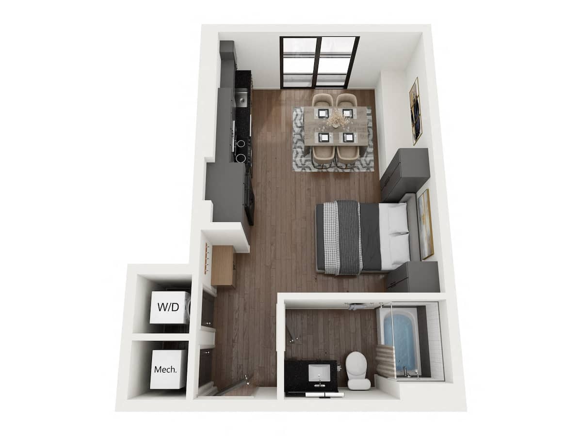 Floorplan diagram for S2, showing Studio
