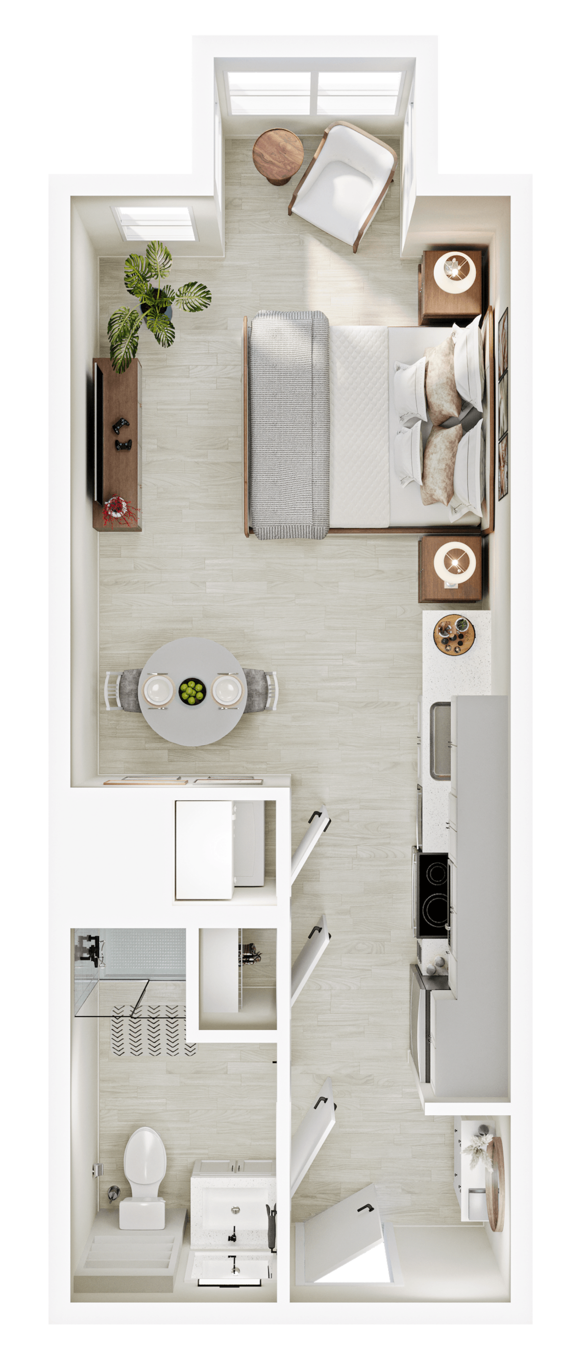 Floorplan diagram for S2, showing Studio