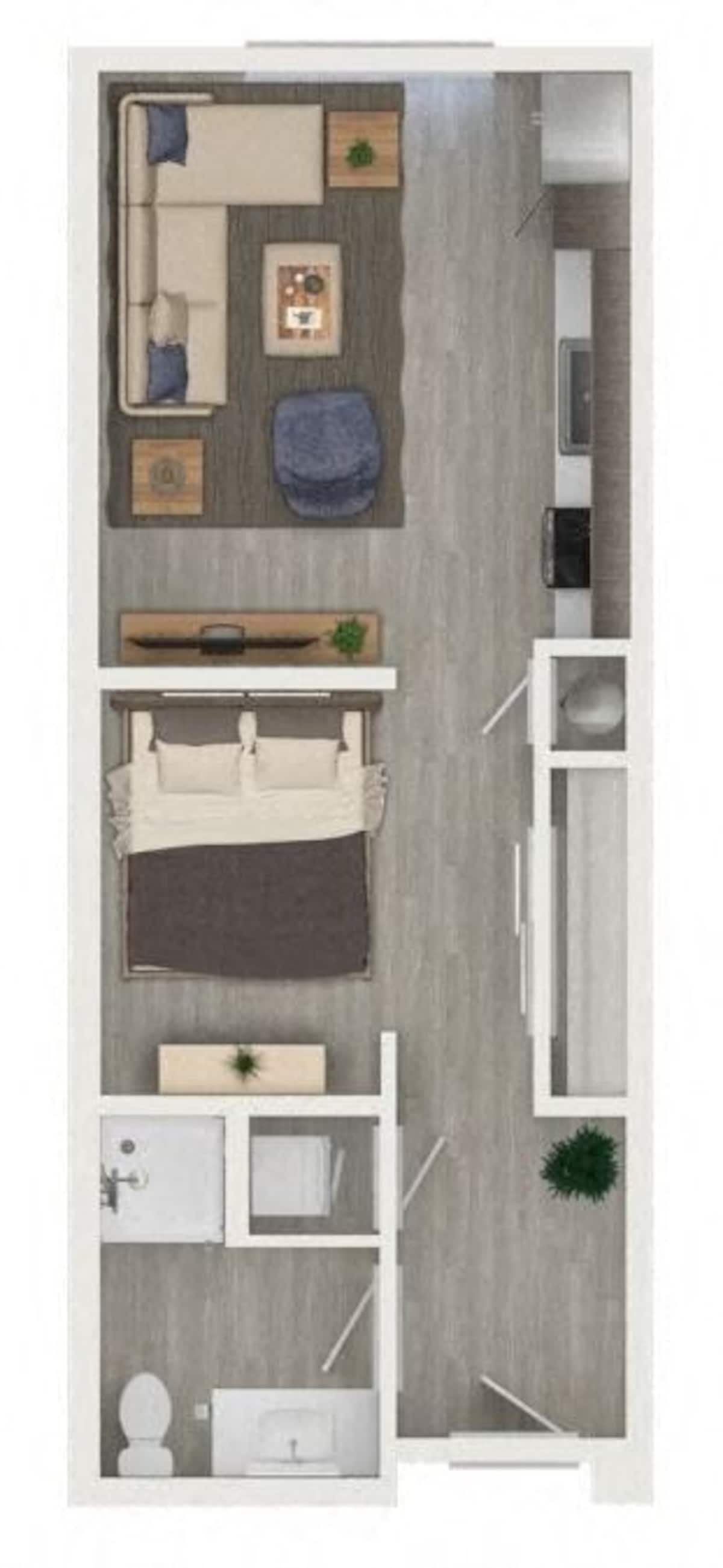 Floorplan diagram for S1, showing Studio
