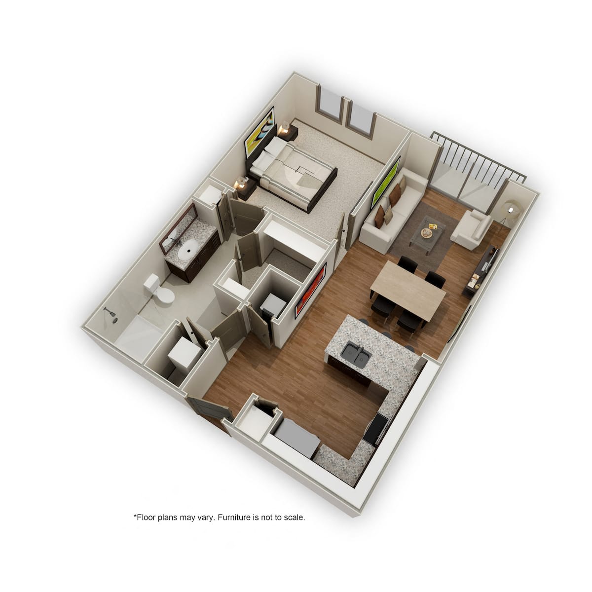 Floorplan diagram for A3, showing 1 bedroom