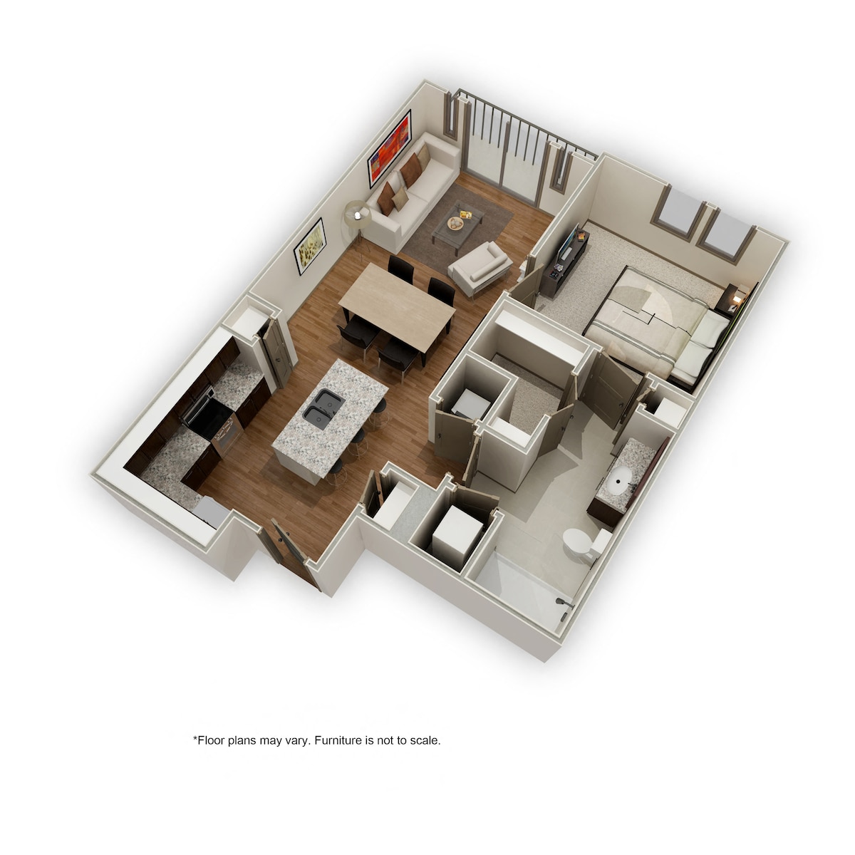 Floorplan diagram for A5, showing 1 bedroom
