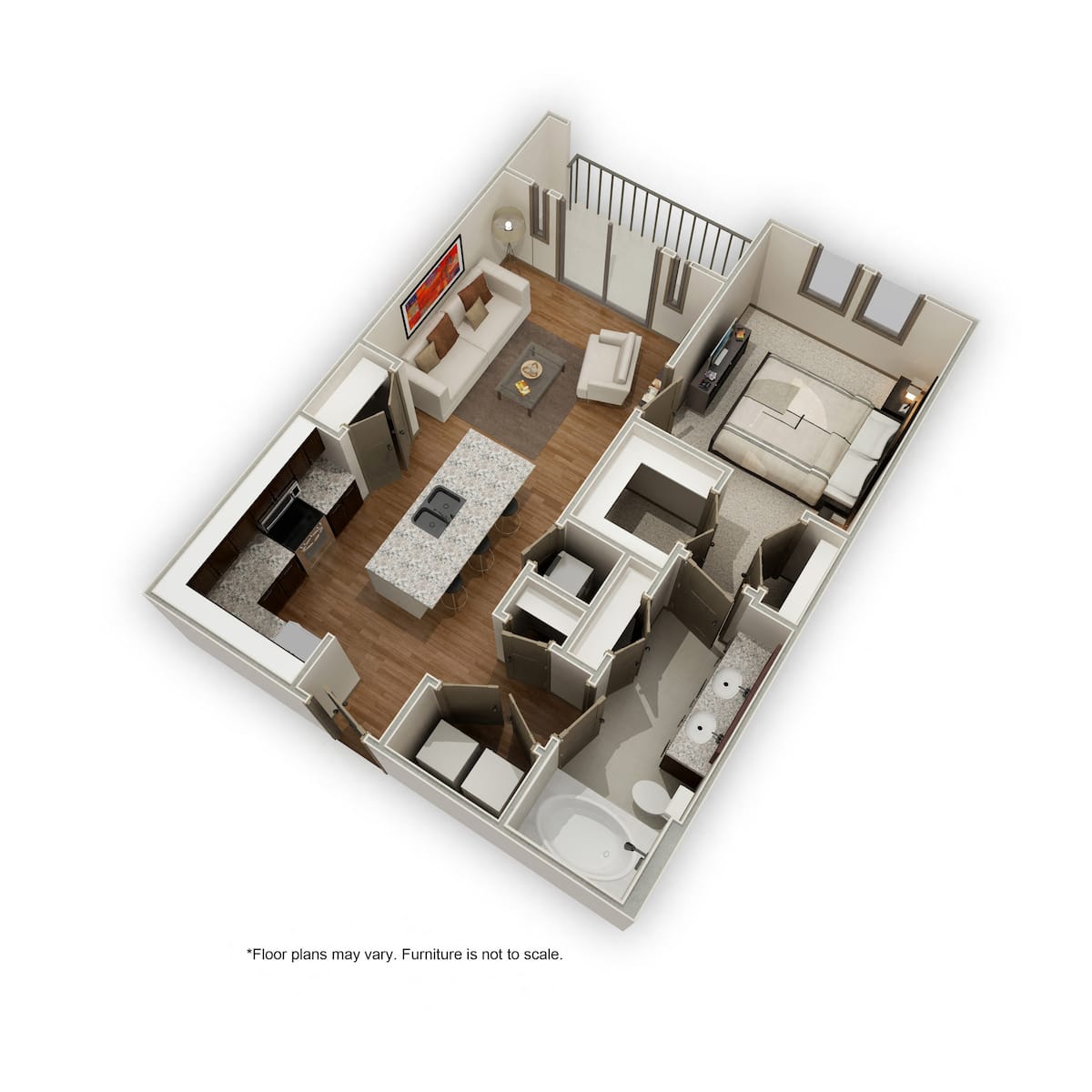 Floorplan diagram for A6, showing 1 bedroom