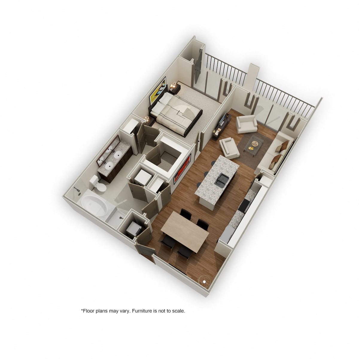 Floorplan diagram for A10, showing 1 bedroom