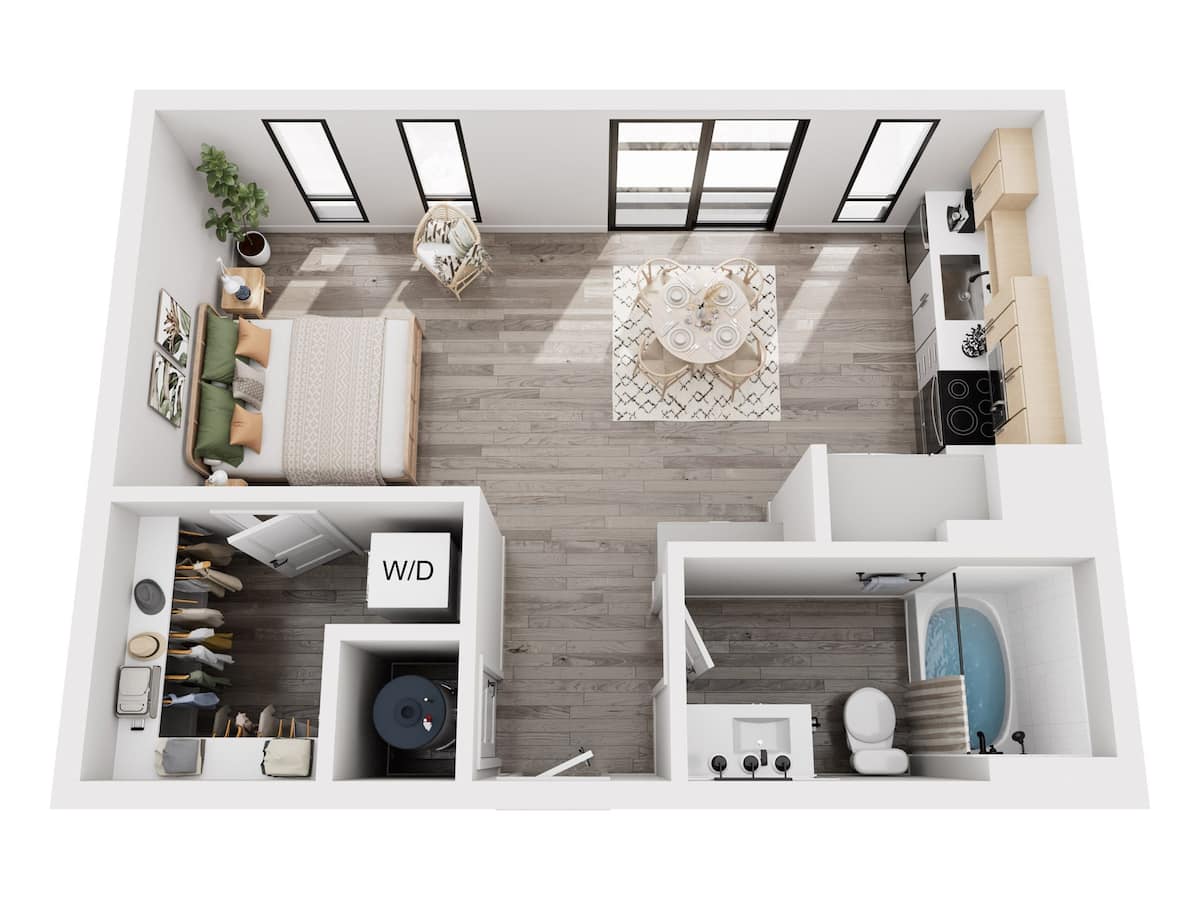Floorplan diagram for S3, showing Studio