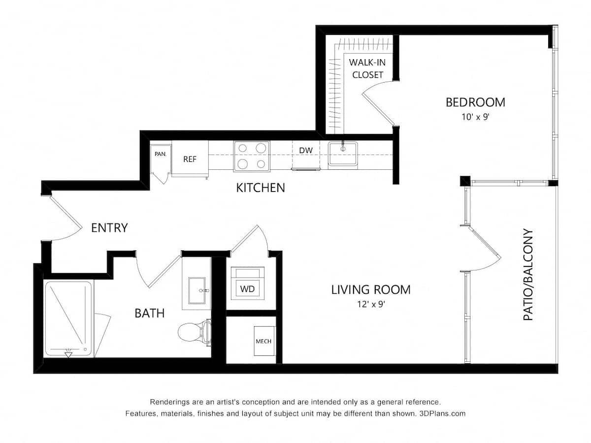 Floorplan diagram for TOWER S7, showing Studio