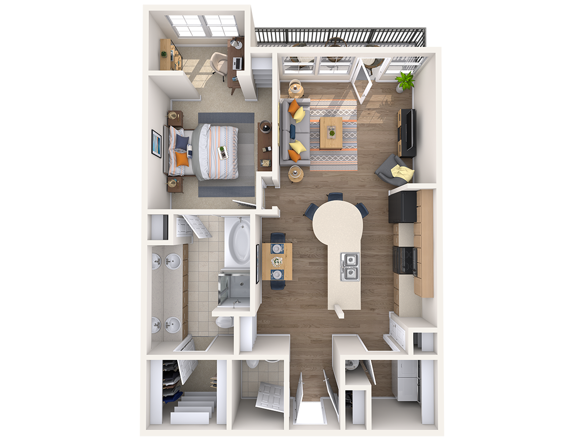 Floorplan diagram for A10, showing 1 bedroom