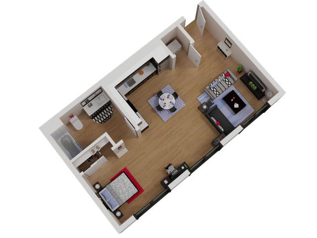 Floorplan diagram for S3, showing Studio