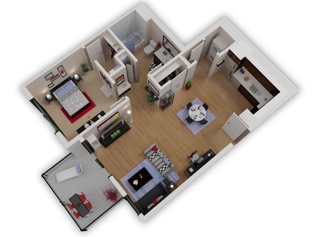 Plano de A6, que muestra 1 habitación
