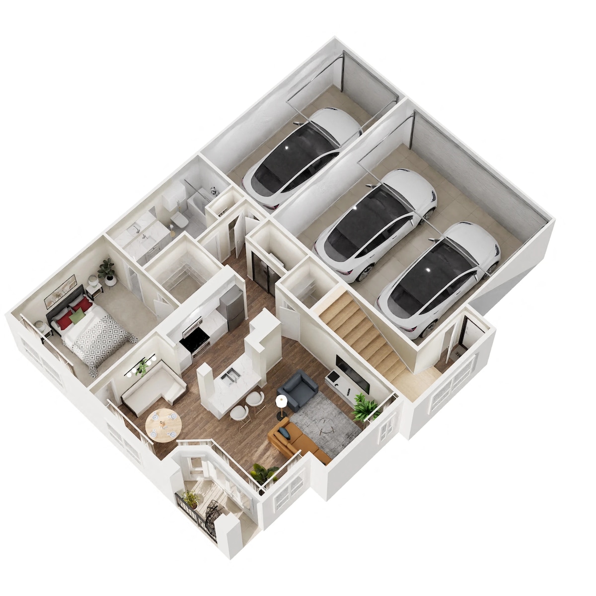 Floorplan diagram for Ee - Renovated, showing 1 bedroom