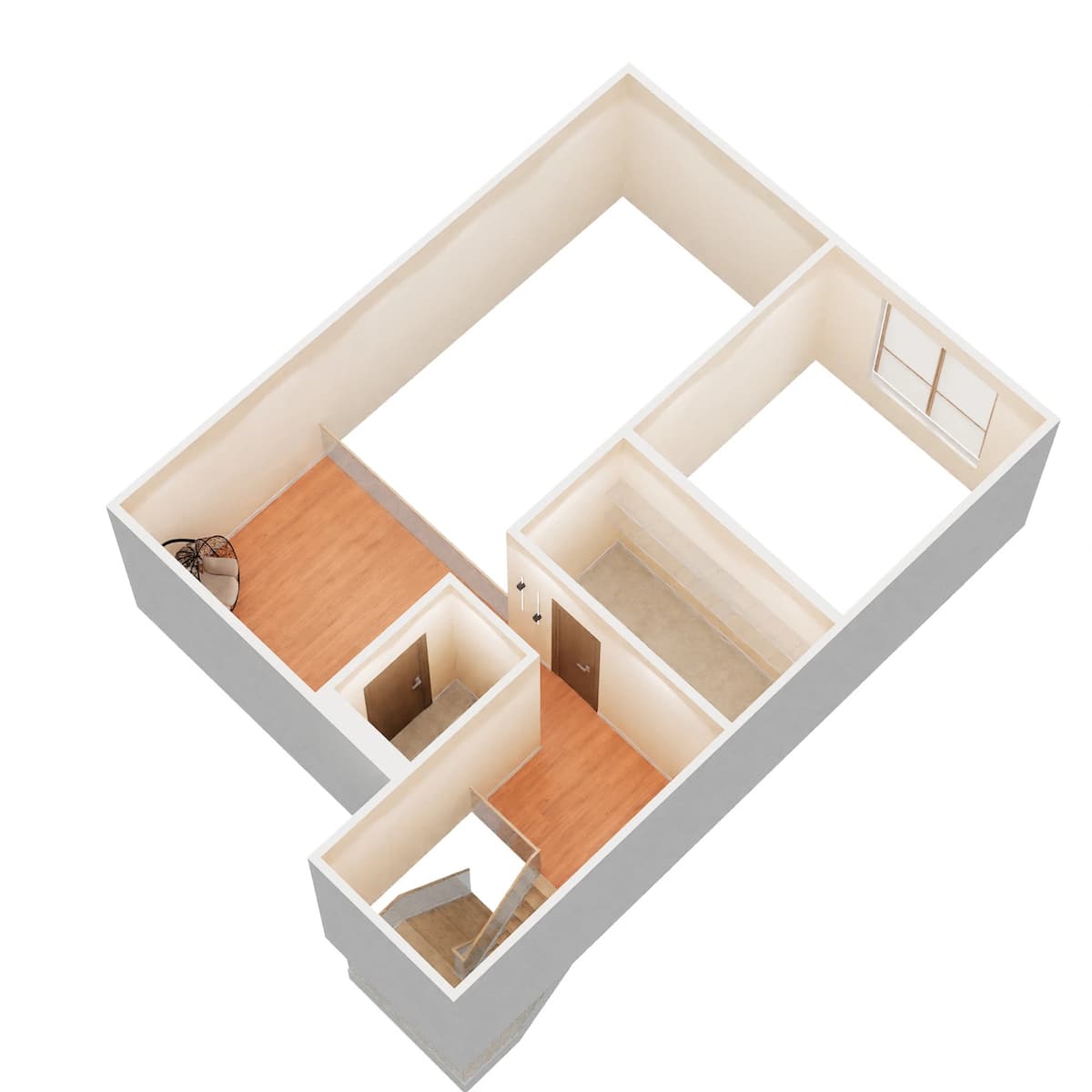 Floorplan diagram for A1L, showing 1 bedroom