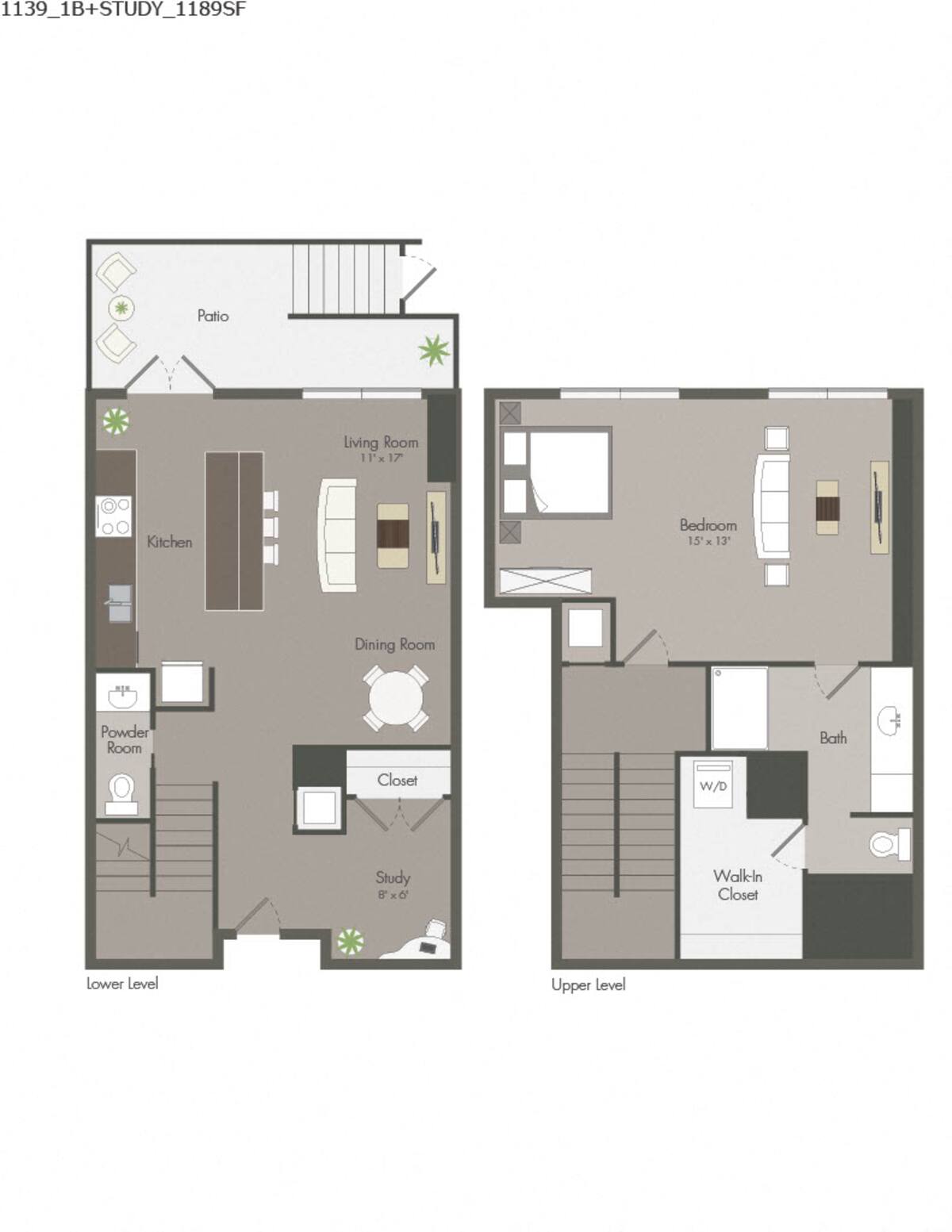 Floorplan diagram for 3A10, showing 1 bedroom