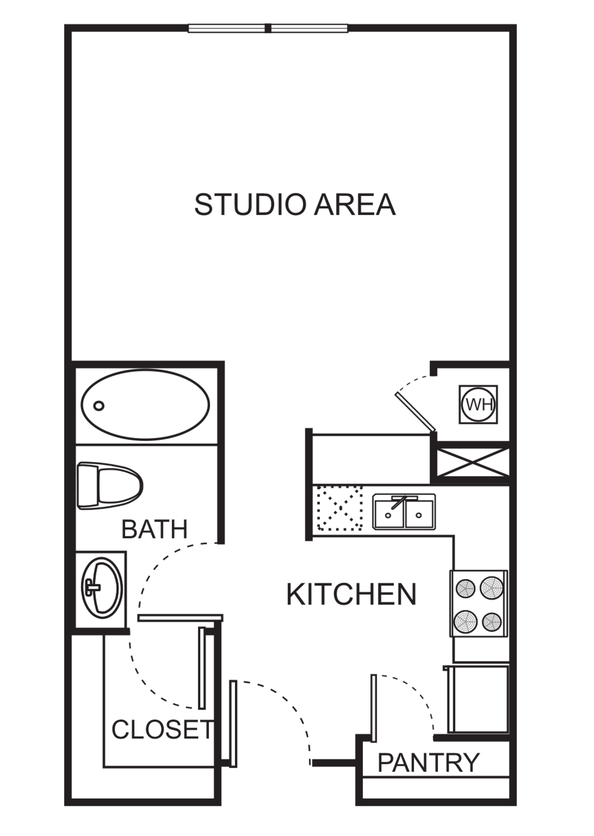 Floorplan diagram for S Studio  - Harmony, showing Studio