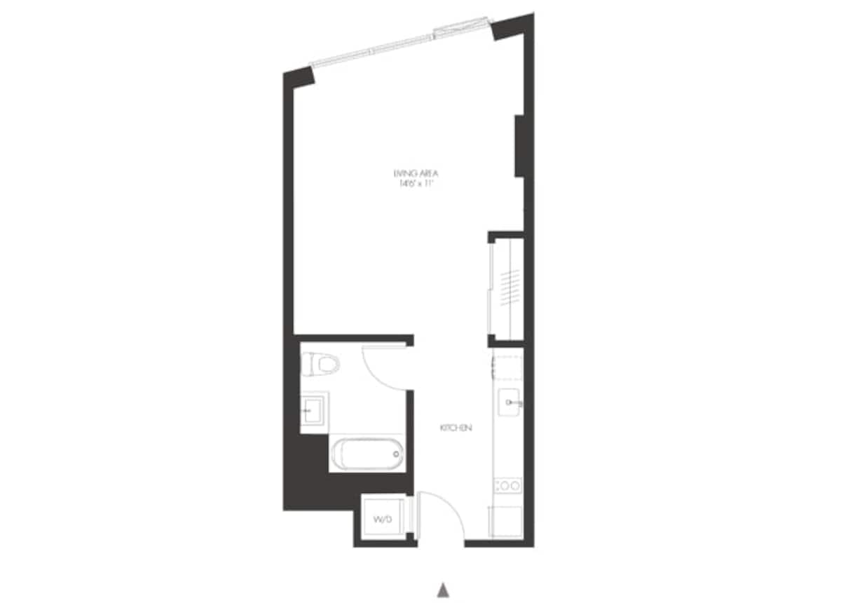 Floorplan diagram for SA2, showing Studio