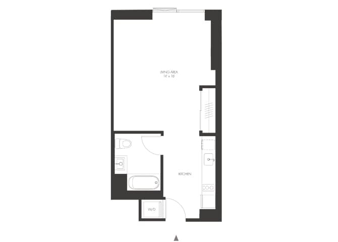 Floorplan diagram for SA3, showing Studio