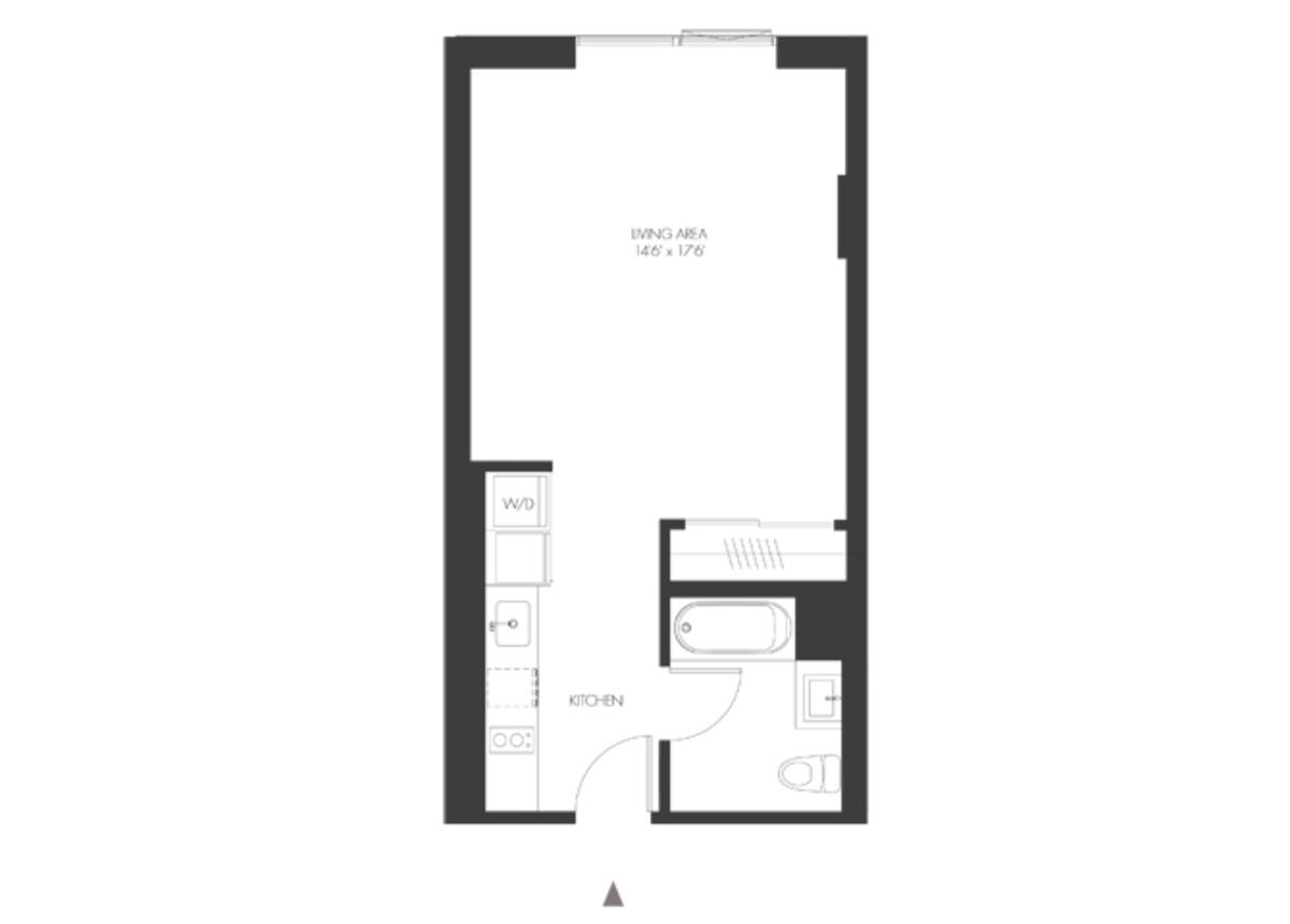 Floorplan diagram for SA4, showing Studio