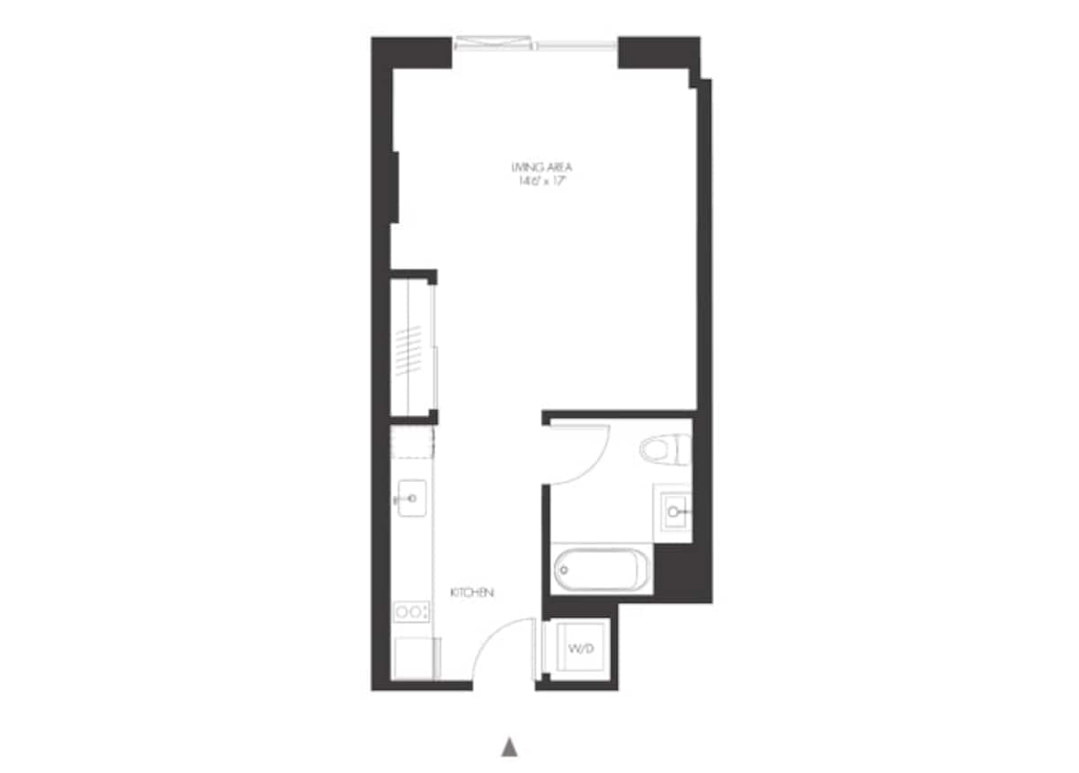 Floorplan diagram for SA6, showing Studio