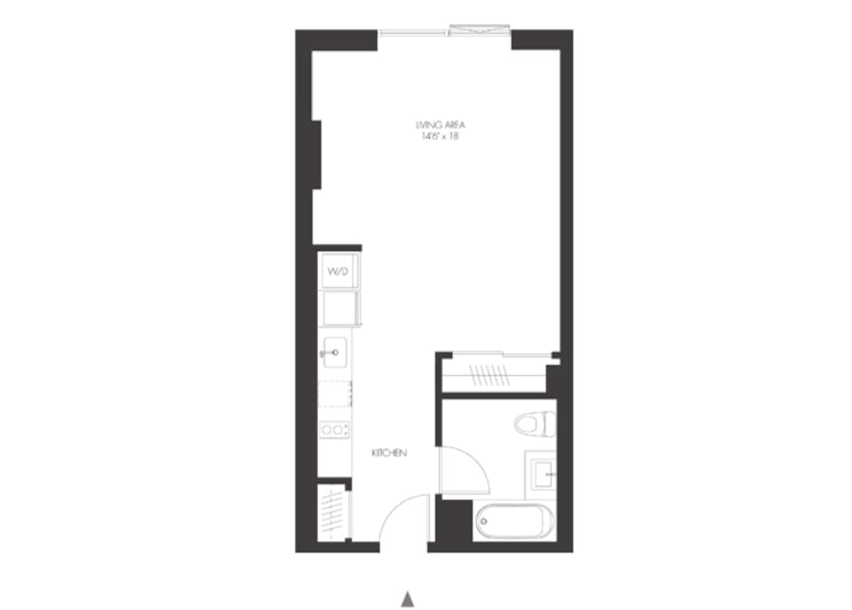 Floorplan diagram for SA7, showing Studio