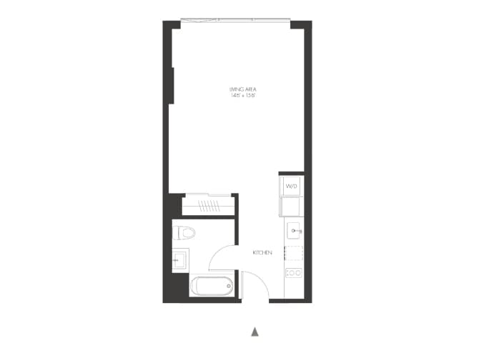 Floorplan diagram for SA8, showing Studio
