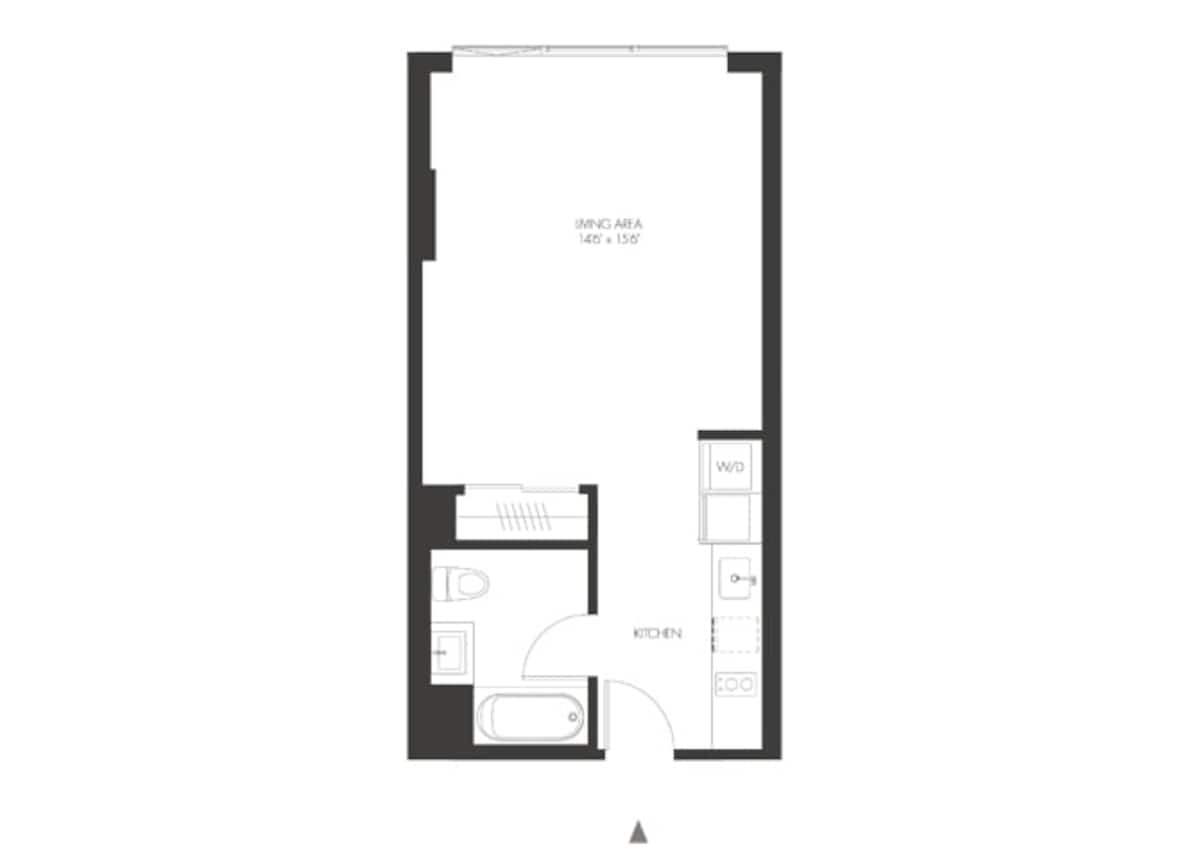Floorplan diagram for SA8, showing Studio