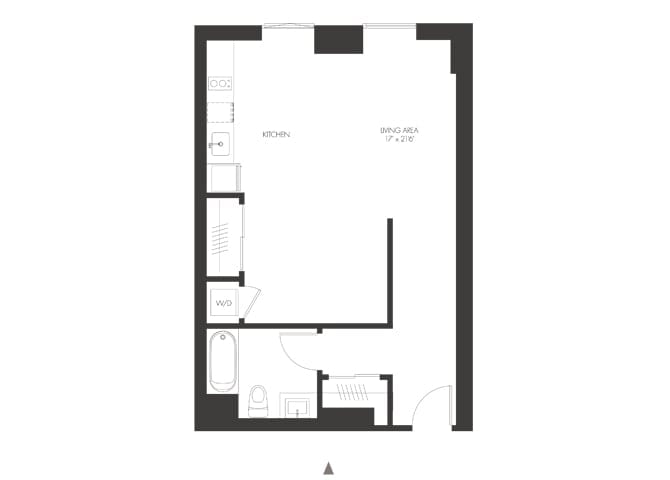Floorplan diagram for SB1, showing Studio