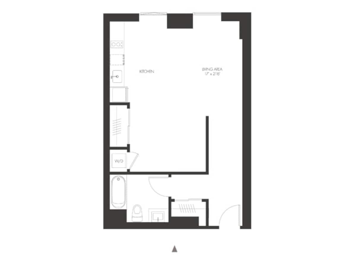 Floorplan diagram for SB1, showing Studio