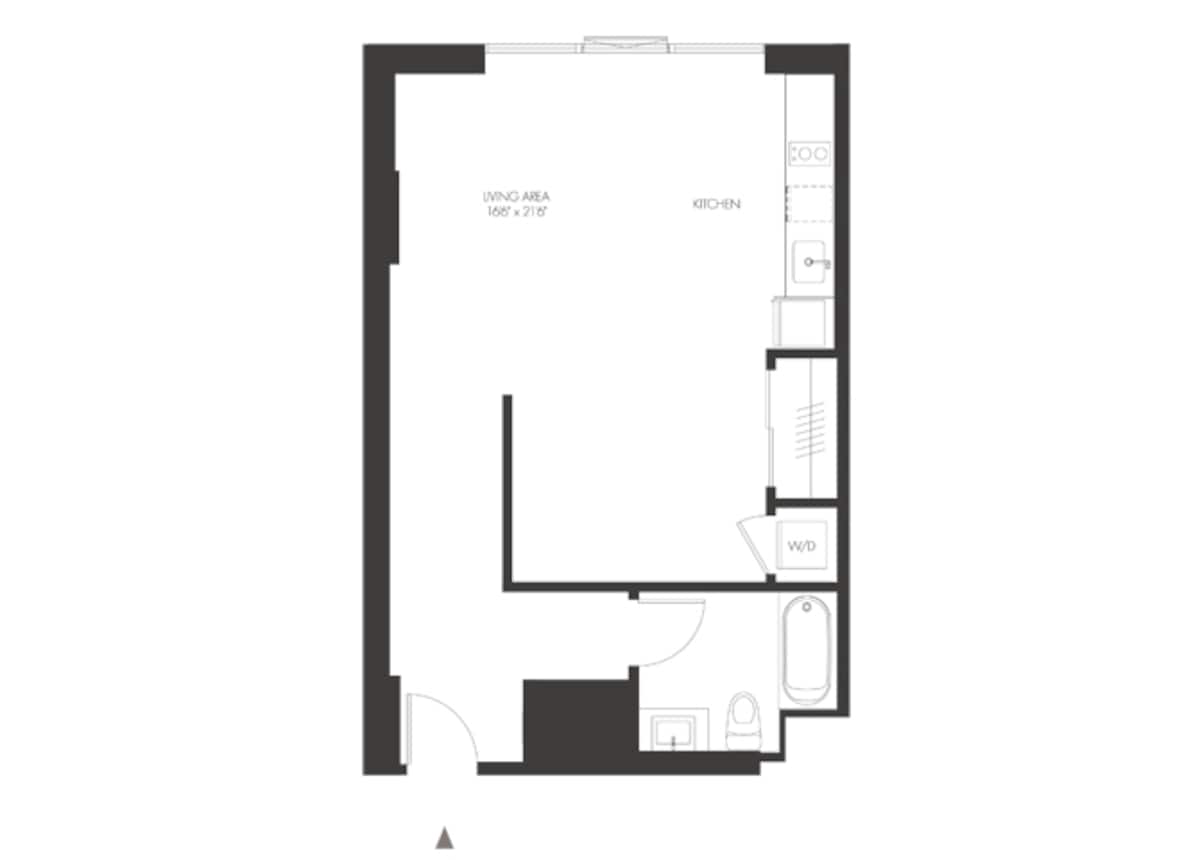 Floorplan diagram for SB2, showing Studio