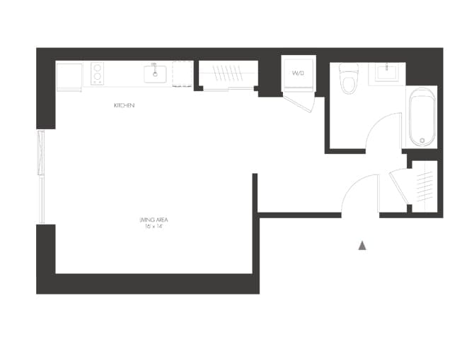 Floorplan diagram for SC, showing Studio