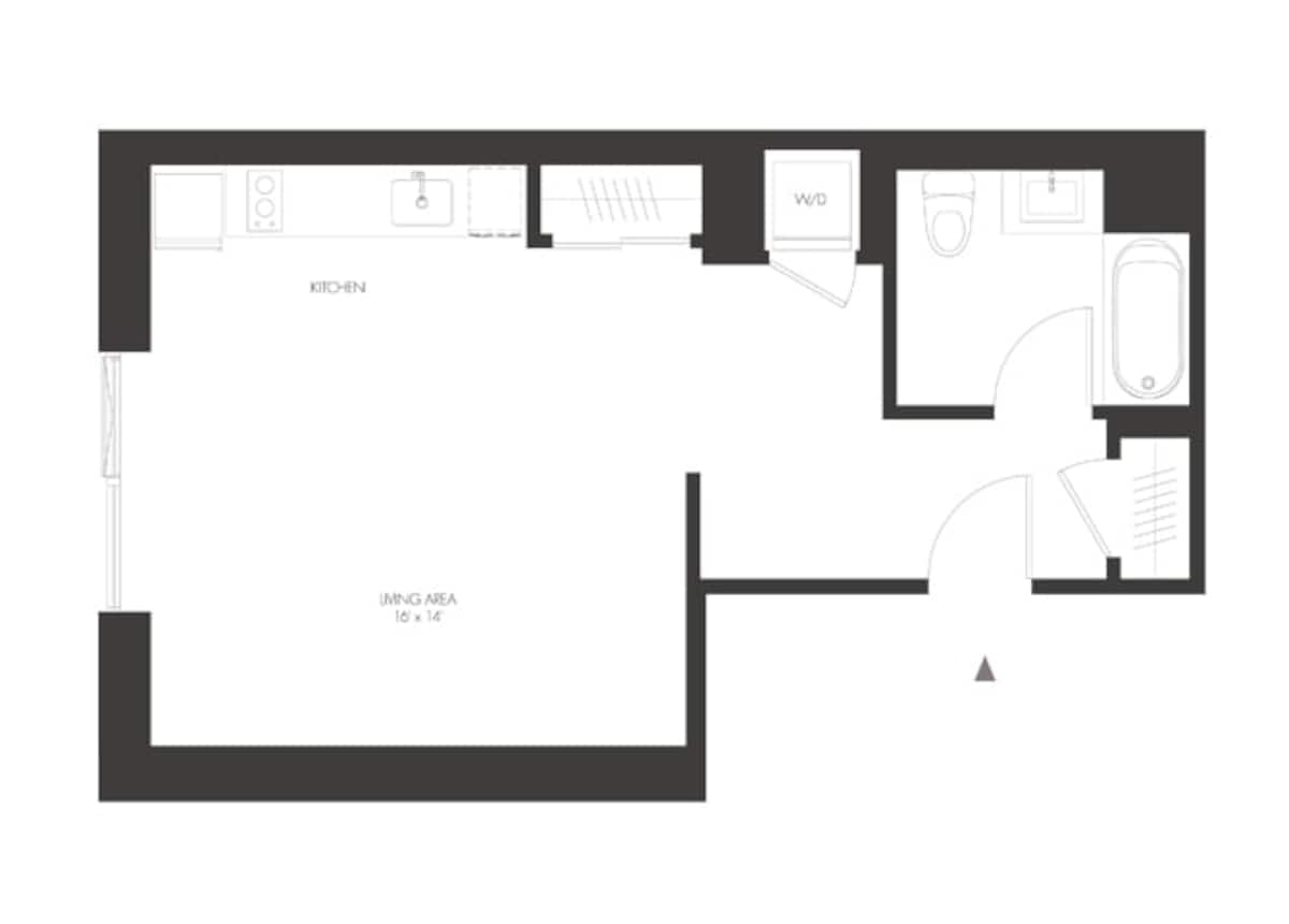 Floorplan diagram for SC, showing Studio