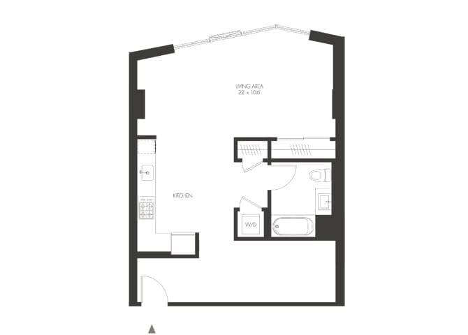 Floorplan diagram for SV, showing Studio