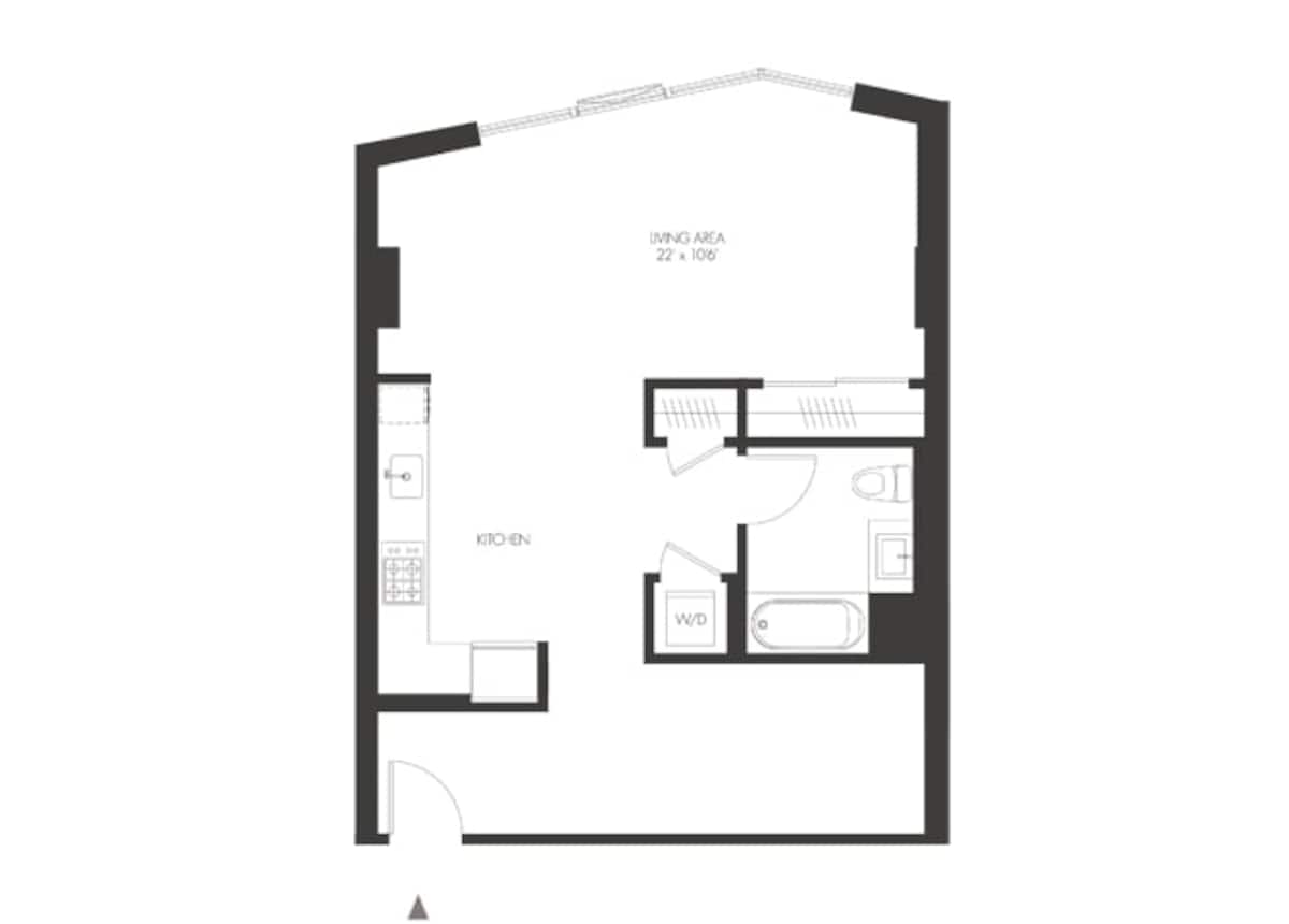 Floorplan diagram for SV, showing Studio