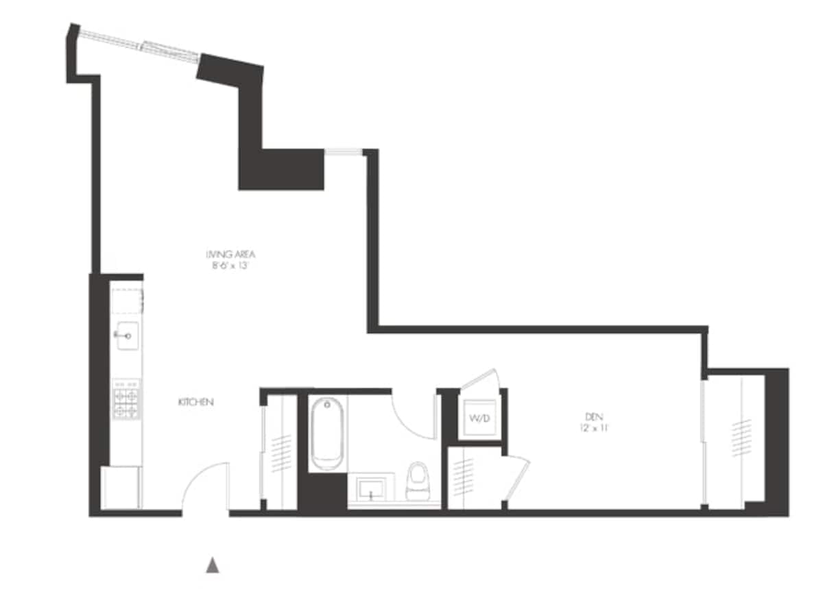 Floorplan diagram for SY, showing Studio